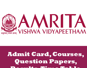Amrita Vishwa Vidyapeetham Time Table