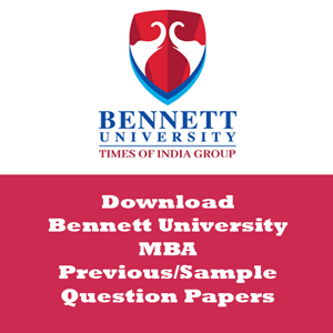 Bennett University MBA Question Papers