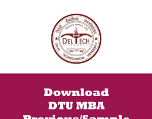 DTU MBA Question Papers