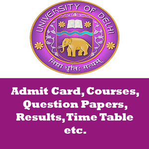 Delhi University Time Table