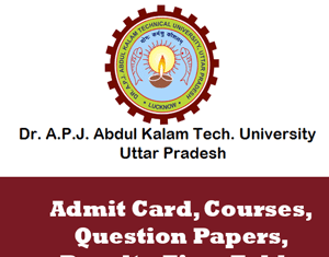 Dr.APJ Abdul Kalam Technical University Time Table