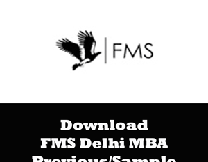 FMS Delhi MBA Question Papers