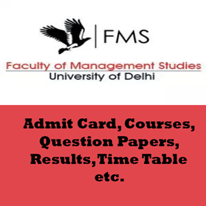 Faculty of Management Studies Time Table