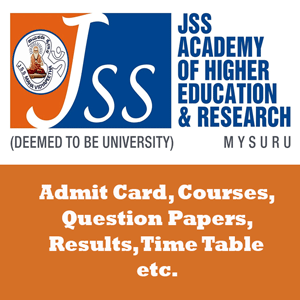 Jagadguru Sri Shivarathreeshwara University Time Table