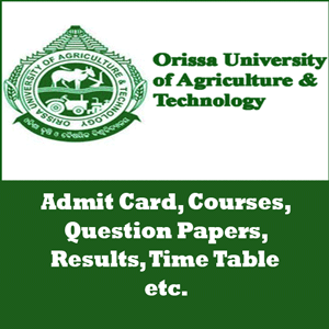 Orissa University of Agriculture and Technology Time Table