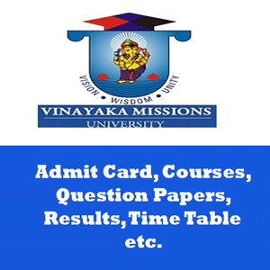 Vinayaka Mission University Time Table
